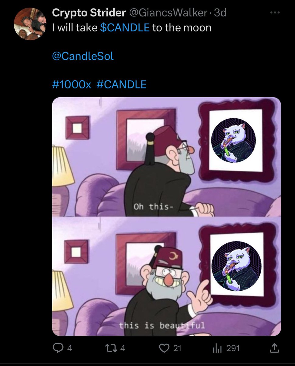 And the winner of the 9000 candles, which will be worth 9000 dollars very soon (mark my words), with the most liked guess is <a href="/GiancsWalker/">Crypto Strider</a> , congratulations lucky guy😉
#Airdrop 
#Giveaway