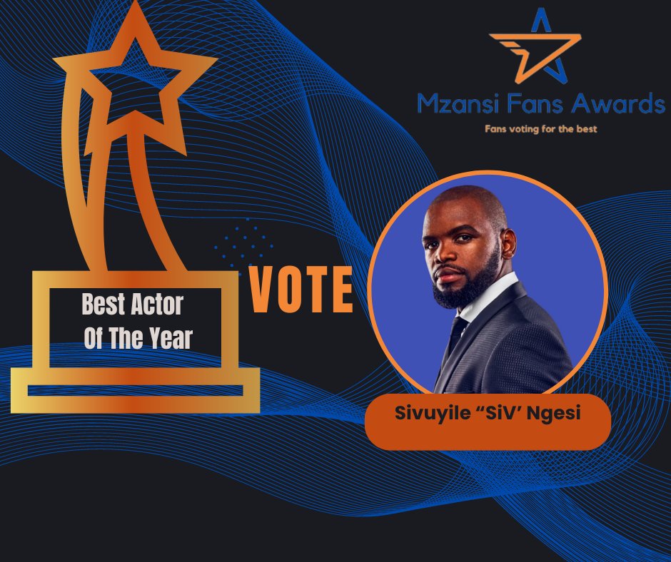 fans_mzansi's tweet photo. Our second nominee is @iamSivN, award winning actor and comedian.

2025 Mzansi Actor of the Year 
#FunFunding #VotingPlatform #bestofthebest https://t.co/Qlw5nmyyJ3