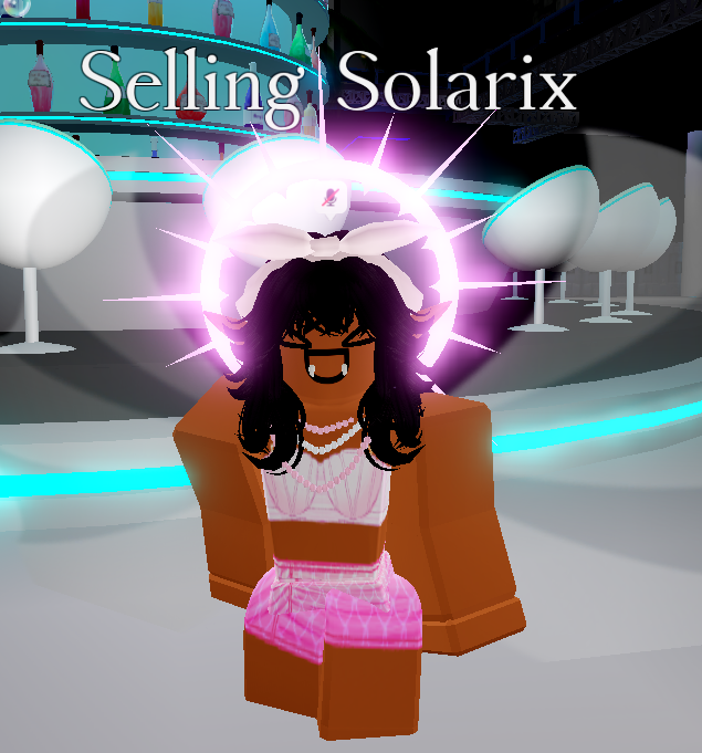 Selling Solarix Halofor diamonds or trading for robux! Will not go first, willing to talk in dms!
roblox robux royale high adopt me murder mystery ancient godly legendary epic uncommon common discord trade trading diamonds cross trade trading gift card