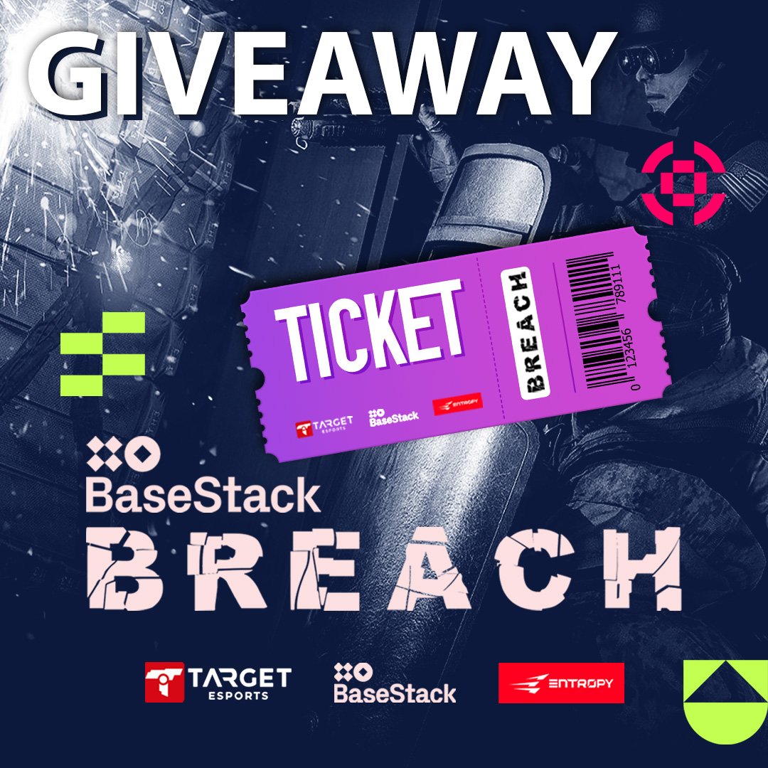 dieanic's tweet image. GIVEAWAY - 1x BaseStack Breach TICKET 🔥

Participate to win a ticket for the Console Lan in Dortmund 20-21 of July. Come and say hi as I will be casting the event. 

To enter:
✅Follow @dieanic &amp;amp; @R6BREACH 
♻️Like and retweet 
⏰End 12.07.2024

Good Luck🍀 #Giveaway #console