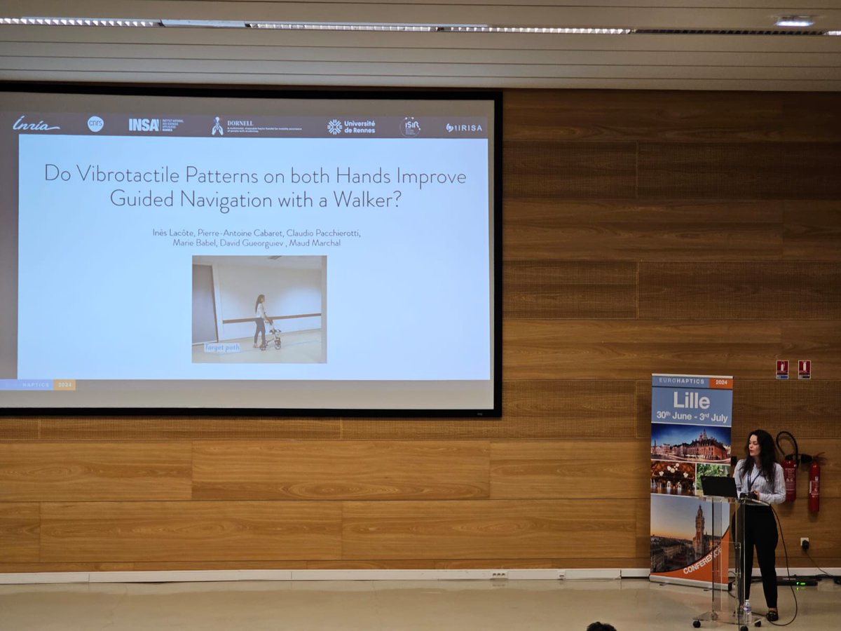 📝Conference | Last week, the team attended <a href="/Eurohaptics2024/">Eurohaptics 2024</a>  in Lille.  Baptiste Rohou--Claquin &amp; Inès Lacote presented their new projects !

We had a wonderful time and we hope to meet you at the next edition ! 🤩