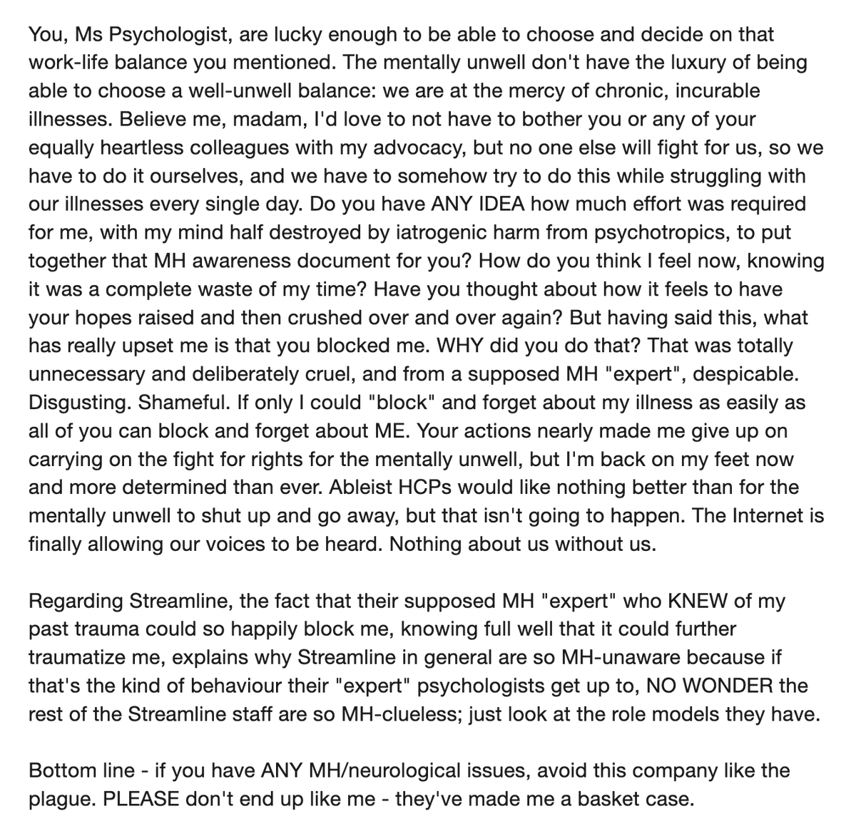 paulaannev's tweet photo. I'm reposting this excerpt from one of my reviews of #StreamlineSurgical that they (lying) flagged "for containing advertising" to get removed. Now that their sales team is even more slick and devious, more warnings are necessary. #ShawSomers #GuySlater #GavinQuinton #BOMSS #IFSO https://t.co/XsqGwoM2Sx