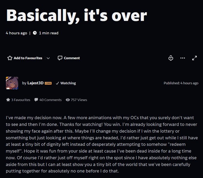 @HeavenlySize  It's always a shame to see talented people leave the scene. Being an indie artist is very<a class="tags" target="_blank" title="On Twitter" href="/?out=eyJ0eXAiOiJKV1QiLCJhbGciOiJIUzUxMiJ9.eyJpYXQiOjE3MjA4NzY3NTIsImlzcyI6InR3cG9ybnN0YXJzLmNvbSIsIm5iZiI6MTcyMDg3Njc1MiwiZXhwIjoxNzUyNDEyNzUyLCJyZWRpcmVjdF91cmwiOiJodHRwczovL3R3aXR0ZXIuY29tL0hlYXZlbmx5U2l6ZSJ9.P4igFueL4YNbL5oF7vIglses2Fm4X46cqeffqwVwY0fDmCMZmd9Ii9GCpREsstXSBQGR2-cKtURPZaw3lMGeTg">@HeavenlySize</a><a href="/tag/giantess"class="tags"><span>#giantess</span></a><a href="/tag/sizetwitter"class="tags"><span>#sizetwitter</span></a><a href="/tag/tekken8"class="tags"><span>#tekken8</span></a><a href="/tag/sizex"class="tags"><span>#sizex</span></a><a href="/tag/emili"class="tags"><span>#emili</span></a>