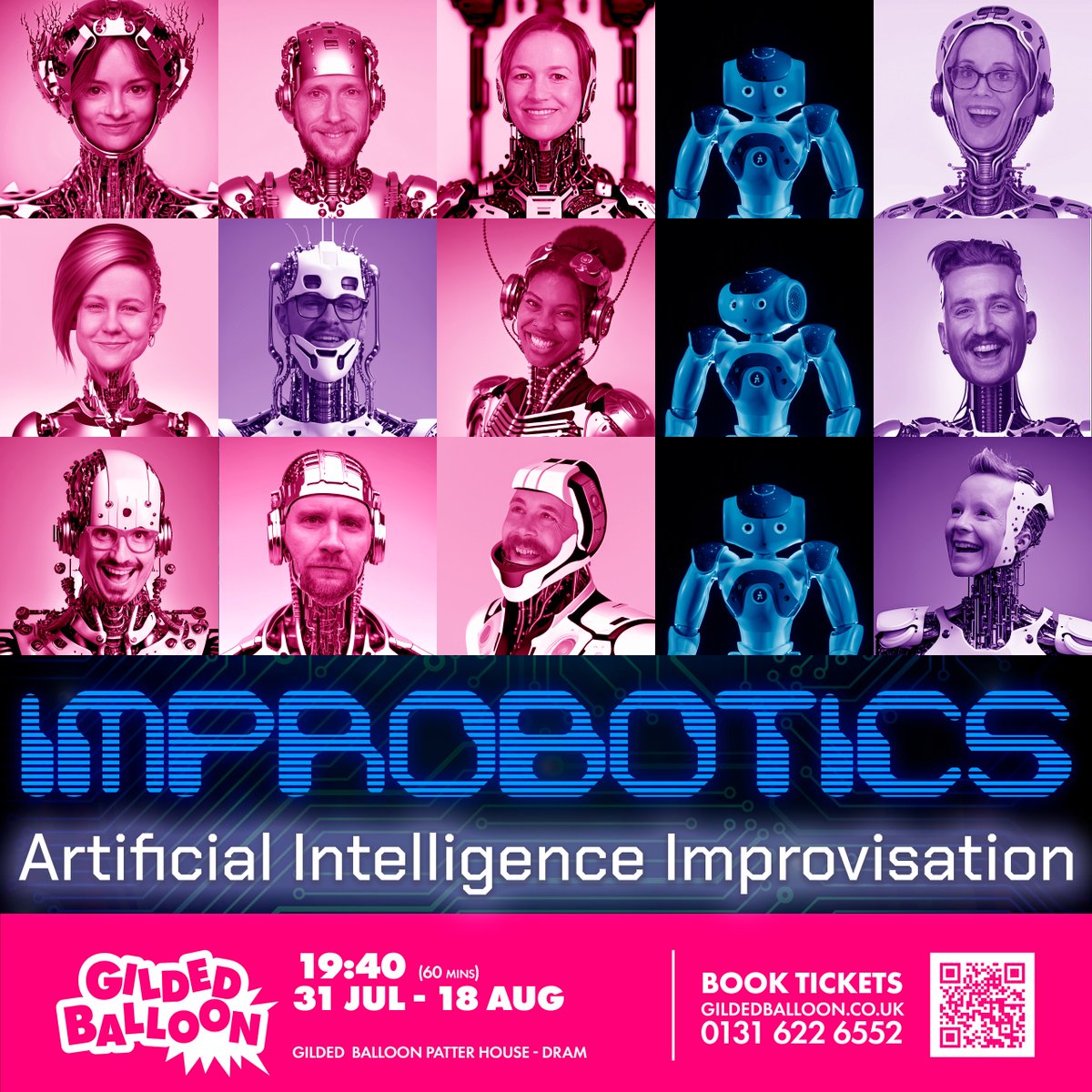 Edinburgh Fringe announcement! In less than 4 weeks, the humans and the robots will be back at <a href="/Gildedballoon/">Gilded Balloon</a> <a href="/edfringe/">Edinburgh Festival Fringe</a>, presenting #improv #comedy that explores #ArtificialIntelligence, #robots, deep fakes and urgent questions on #ai #ethics!
31 July - 18 August at 19:40.

Get