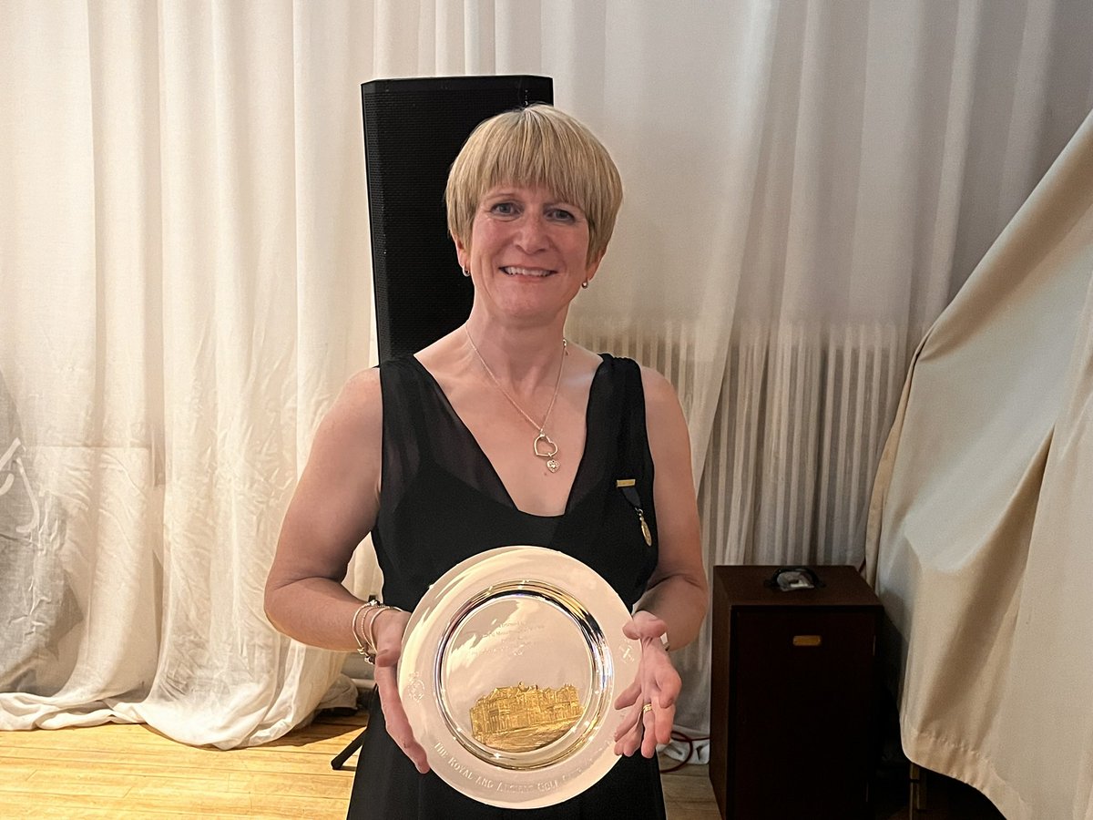 Lovely Gift presented from Captain of Royal and Ancient Golf Club of St Andrews to Captain Pam Hall at last night’s 250th Gala Dinner.
