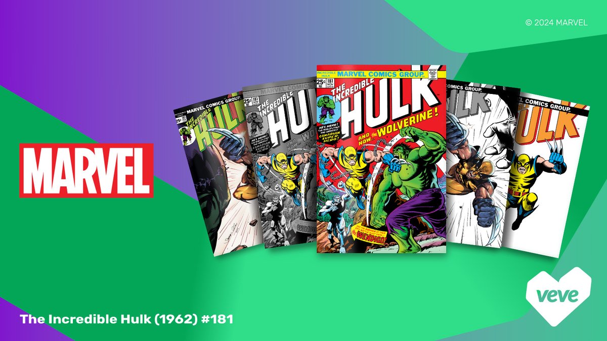 The issue that introduced an icon! 

The First Appearance of Wolverine! And he throws down in one of <a href="/Marvel/">Marvel Entertainment</a>'s greatest battles with the Incredible Hulk!

Marvel's The Incredible Hulk (1968) #181 Drops 11 July at, 8AM PT! go.veve.me/4eKxVr0