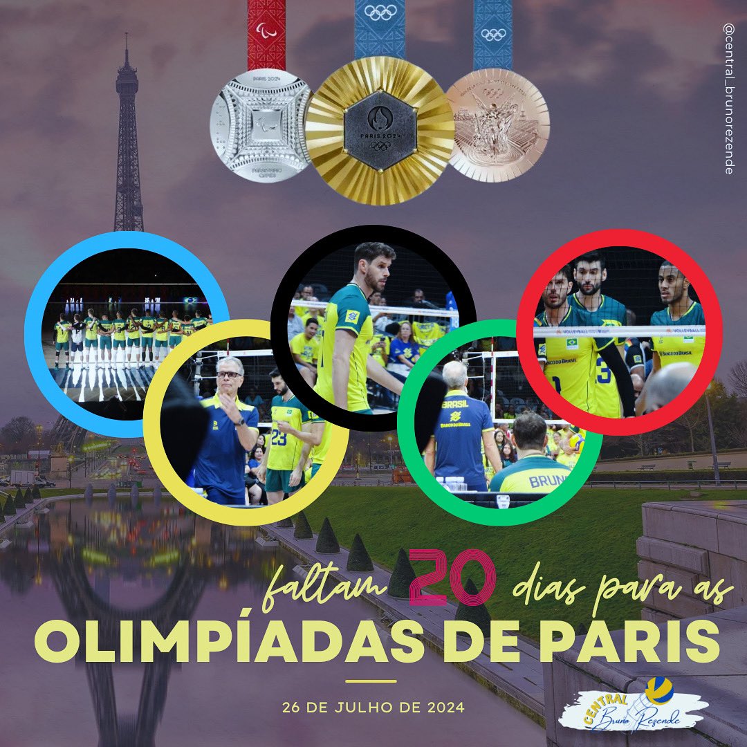 central_brunor's tweet photo. FALTAM 20 DIAS PARA AS OLIMPÍADAS DE PARIS https://t.co/7pGent2mew