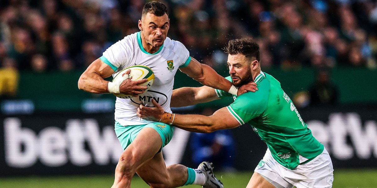Springboks's tweet photo. Match report: The #Springboks held their nerve to beat Ireland, with enough to work on before next weekend's second Test - more here: https://t.co/XhGNBWgt8m 👍
#ForeverGreenForeverGold #RSAvIRE https://t.co/PkvcmV10Qr