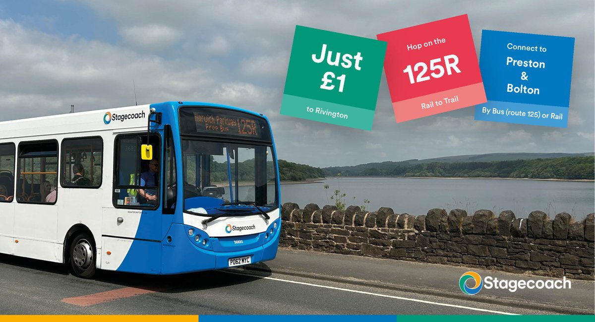 🚌 Discover the hidden paths and caves at #RivingtonHead this Sunday 🌳🚶‍♀️ 🌄 
🙋‍♂️ Hail &amp; Ride within Rivington Park on our 125R service - Just £1
👉 stge.co/4eP6Ov1 
<a href="/SELCRP1/">South East Lancashire CRP</a> <a href="/CommunityRail/">Community Rail Network</a>