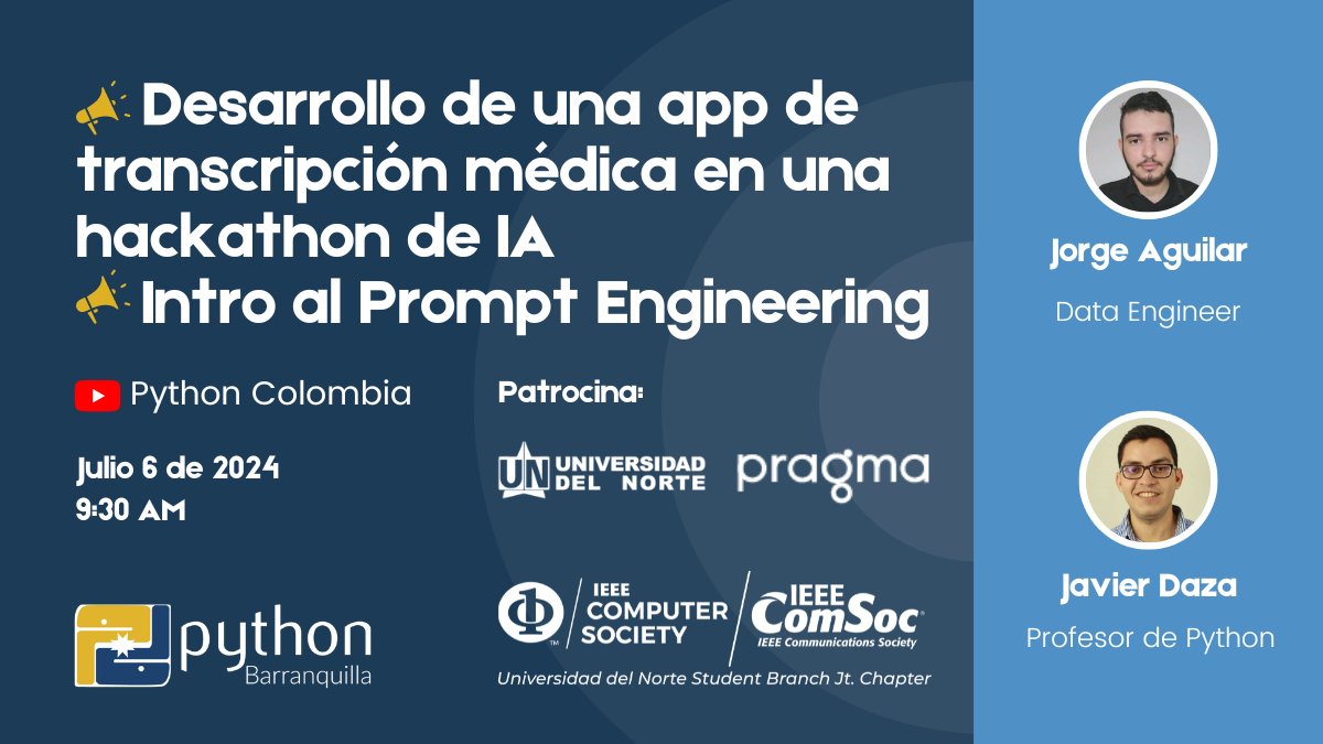 Estamos en vivo en youtube hablando de #IA y desarrollo de apps en #Python
youtube.com/live/l6WnM0oRw…