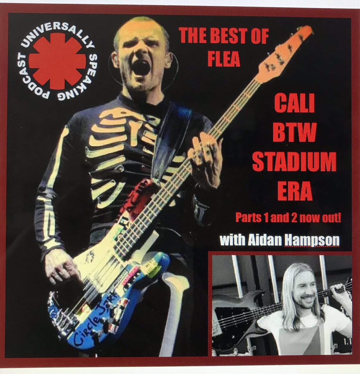 universallyrhcp's tweet photo. Episode 123 and 124 of the Universally Speaking podcast are now available: The Best of Cali / BTW / Stadium Flea Bass parts. Visit us here: https://t.co/4RnA2mPIoU or search Universally Speaking The Red Hot Chili Peppers Podcast on Apple Podcasts, Spotify or pod catchers. https://t.co/QMEDfJvTOa