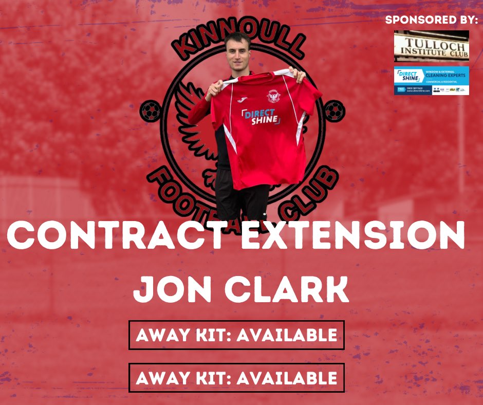 KinnoullFC's tweet photo. We are delighted to announce Jon Clark has extended his contract with Kinnoull🔴

If you would like to sponsor Jon, please get in contact with us through facebook message or, secretary@kinnoullfc.co.uk

@JonClark03 https://t.co/ny96fMqkiN