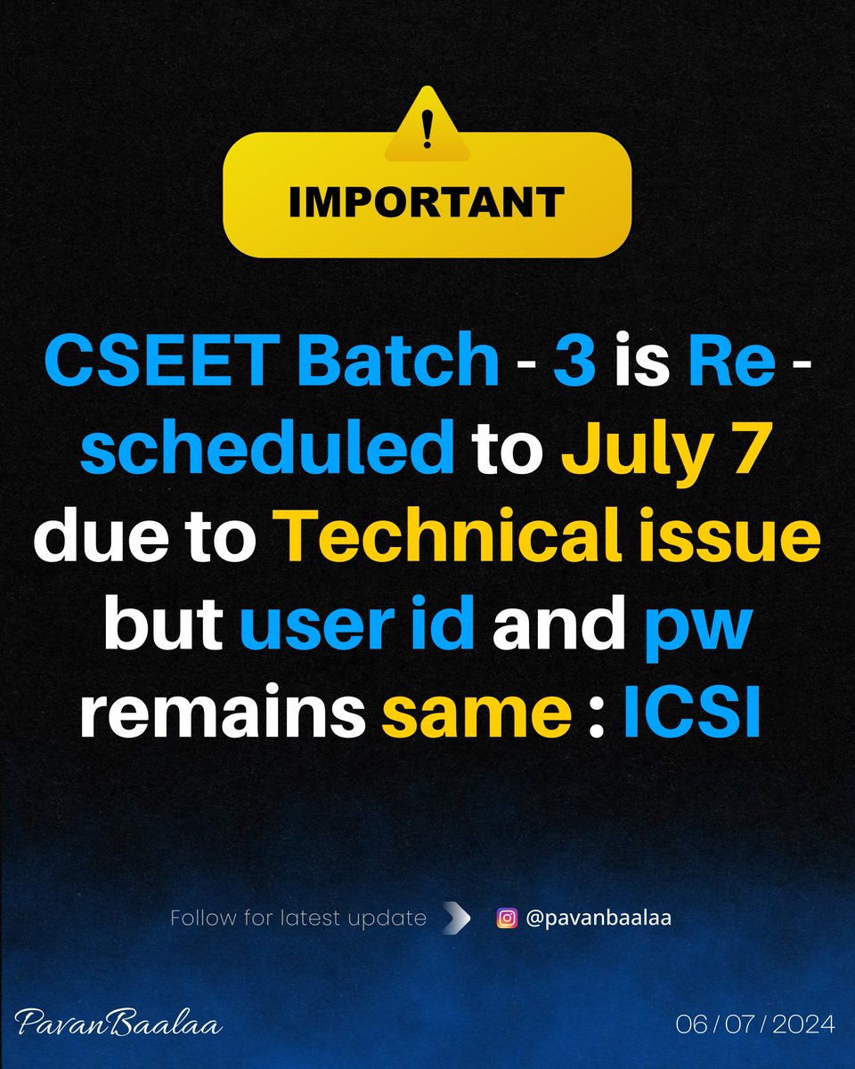 pavanbaalaa's tweet photo. 🔴BREAKING NEWS #ICSI ✅ https://t.co/u5bp7nI3LL