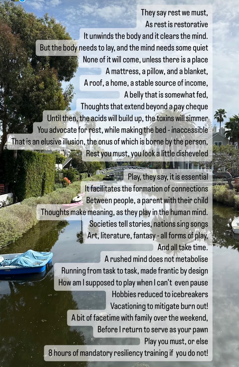 #poetry #psychiatry #rest #play #systemsofcare #community #AcademicTwitter #humanities #narrativemedicine #psychtwitter #MedTwitter #AcademicChatter
