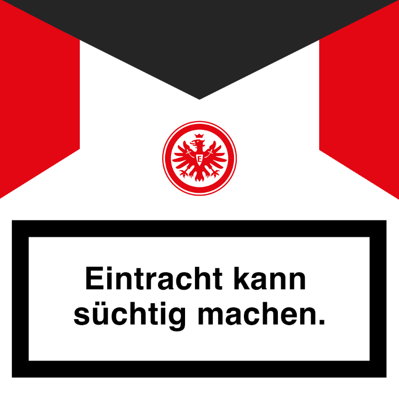 Eintracht's tweet photo. Wenn die ganze Community sagt.. SiEhT aUs wiE eInE ZiGaRreTteNsChAcHtEL!!1!1

…dann müssen wohl auch Warnhinweise aufgedruckt werden 🥲🫡

#SGE
