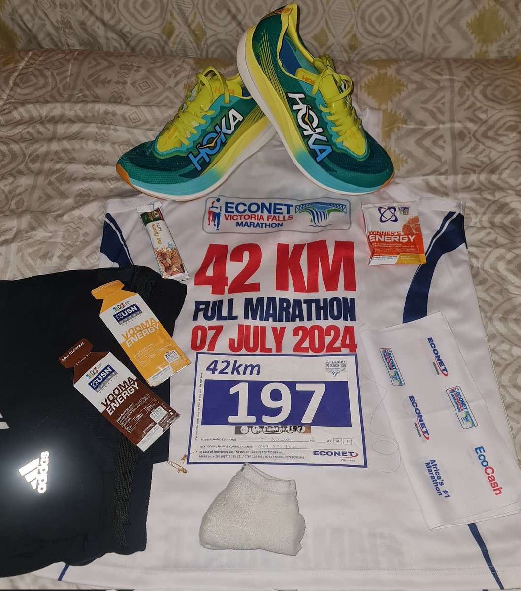 Tindo0404's tweet photo. Finally tomorrow we I take on the Mighty of Mosi a Tunya Victoria Falls Marathon. Its all systems ready.
#EVFM
#RoadToVictory
@ActivateUgandaL @TheRockieZone https://t.co/SwZPzsHF6w