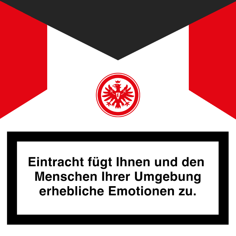 Eintracht's tweet photo. Wenn die ganze Community sagt.. SiEhT aUs wiE eInE ZiGaRreTteNsChAcHtEL!!1!1

…dann müssen wohl auch Warnhinweise aufgedruckt werden 🥲🫡

#SGE