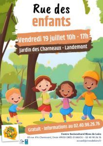 ⭐ Cet été, dans mon réseau il y a... ⭐
Le centre socioculturel Rives de Loire vous propose
📅Rue des enfants Le 19 juillet 10h à 17h pour jouer en famille buff.ly/4co3qWm 
📅Sortie Légendia Parc Le 10 juillet 9h à 19h buff.ly/3VGKACG 

📍 #OREEDANJOU #LANDEMONT