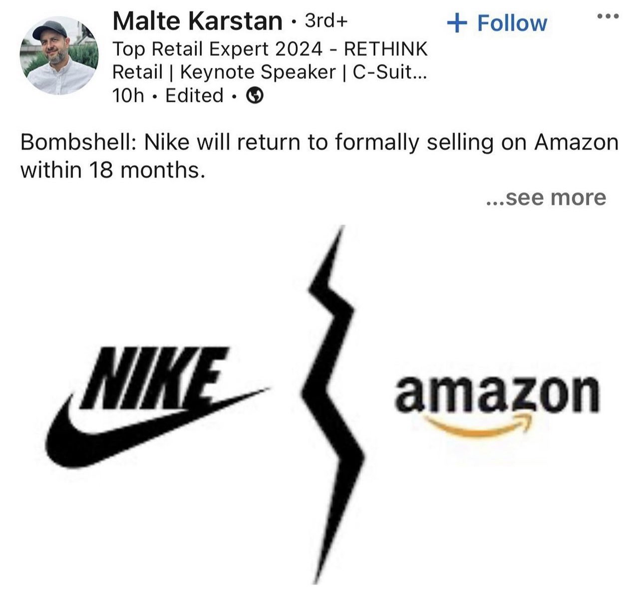 HypeNeverDies on X Rumor Has It NIKE Will Start Selling On AMAZON Again Within The Next 18 Months https t 8qdFK6q4Nm X