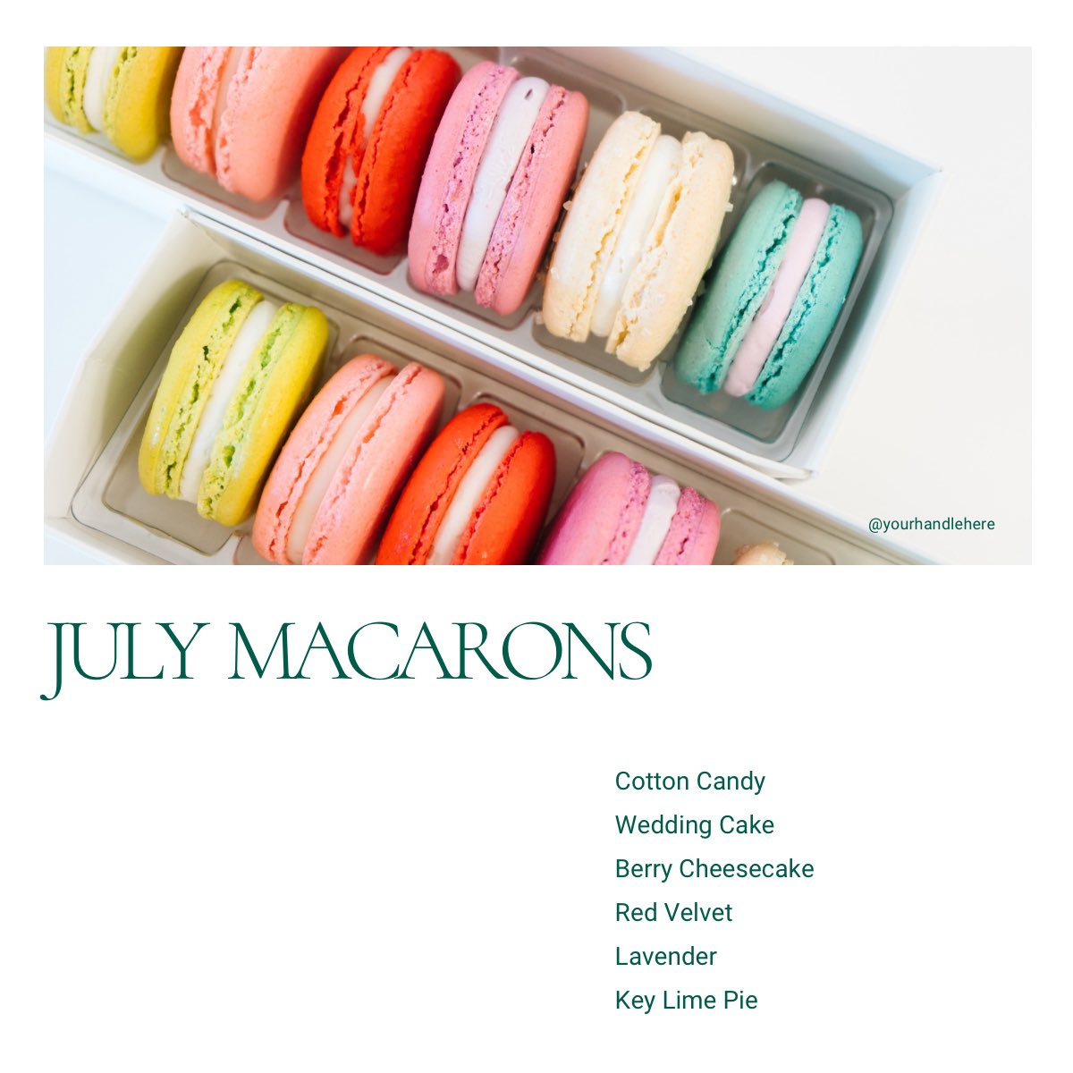 The July menu is live!  Celebrating summer and my Bahamaland.