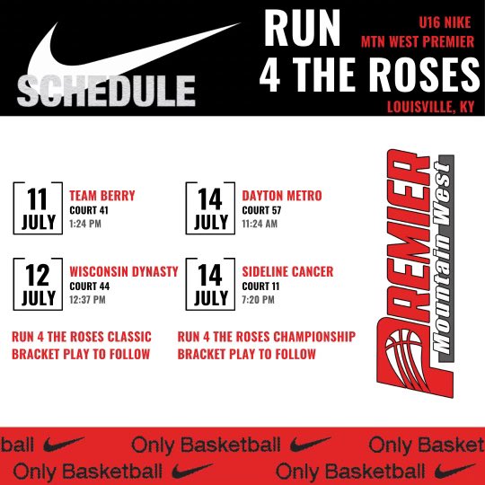 Kate Scharf (@kate_scharf8) on Twitter photo Thank you for the graphic <a href="/MtnWestPremier/">Mountain West Premier</a>. Can’t wait to compete at <a href="/TFNsRun4Roses/">TFN's Run 4 Roses</a> 7/11-7/16!!
<a href="/claire18472071/">Claire_Goodwin_2026</a> <a href="/DumasKniyah/">Kniyah Dumas</a> <a href="/Maile_Starns/">Maile Starns</a> <a href="/KatieMoon_30/">Katie Moon</a> <a href="/AddisonMoon05/">Addison Moon</a> <a href="/Brittany2Booker/">Brittany Booker</a> <a href="/Juliet_Slater1/">Juliet Slater</a> <a href="/jsena24/">Coach Sena</a> <a href="/ToniaJones24/">Tonia Jones</a> Thank you for the graphic <a href="/MtnWestPremier/">Mountain West Premier</a>. Can’t wait to compete at <a href="/TFNsRun4Roses/">TFN's Run 4 Roses</a> 7/11-7/16!!
<a href="/claire18472071/">Claire_Goodwin_2026</a> <a href="/DumasKniyah/">Kniyah Dumas</a> <a href="/Maile_Starns/">Maile Starns</a> <a href="/KatieMoon_30/">Katie Moon</a> <a href="/AddisonMoon05/">Addison Moon</a> <a href="/Brittany2Booker/">Brittany Booker</a> <a href="/Juliet_Slater1/">Juliet Slater</a> <a href="/jsena24/">Coach Sena</a> <a href="/ToniaJones24/">Tonia Jones</a>