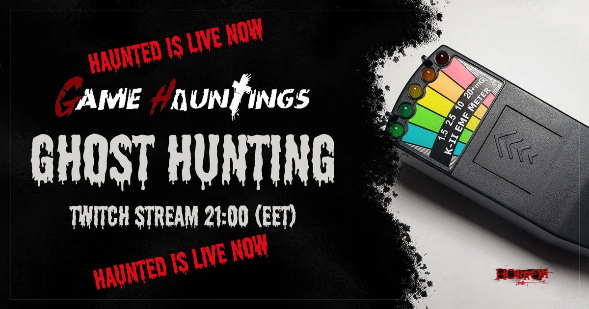 GameHauntings's tweet photo. Stream 21:00 (EET) - Haunted Night - We are Live Now !!!
watch us live here ๐
https://t.co/bQqVCKiw7g
#hauntedstream #HauntedNight #horrorgames #horrorfans #youtubepartners #youtubecontentcreators #horrorcontentcreators #ghosthunting #twitchaffiliate #Gamehauntings https://t.co/rTGMdRo6RC