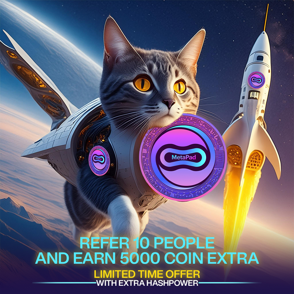 Metapad_cc's tweet photo. 😎😎MetaPad Free airdrop🔴🔴
🤝Refer 10 People &amp; earn extra 5000 Coin
🔸Earn by doing easy tasks and inviting friends
📪Telegram- https://t.co/4aCR9smazo
🔸Connect wallet ref feral code - https://t.co/8AUNuDNCFF
#CryptoHarvest #airdropcampaign #metapad #airdropcoins https://t.co/rRF0wq767N