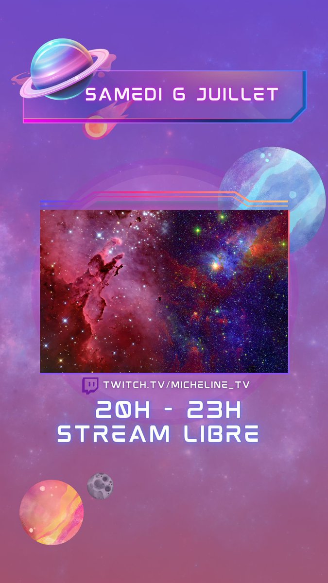 📢 DÉBUT DU STREAM 🔴

✅  twitch.tv/micheline_tv