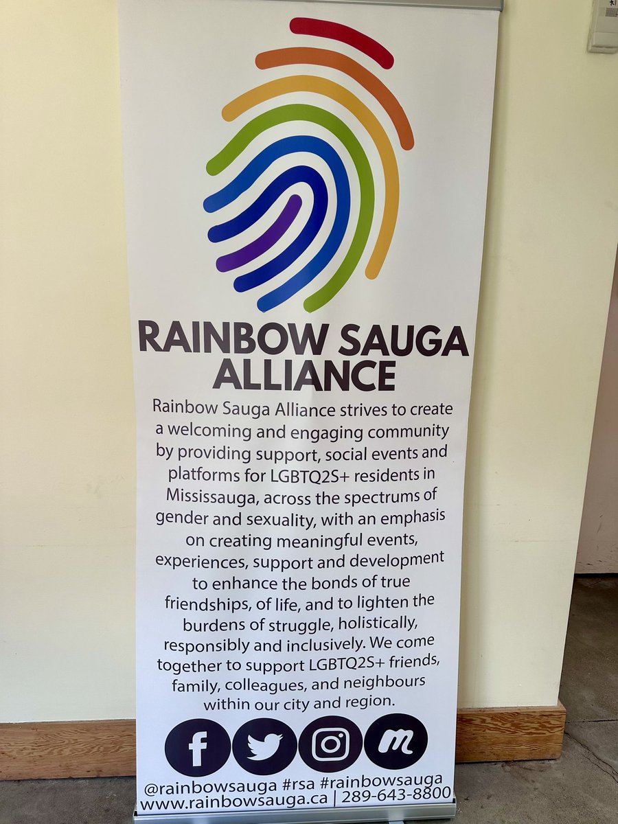 Thank you <a href="/rainbowsauga/">Rainbow Sauga Alliance</a> for inviting us to your Pride Pinic🏳️‍🌈. The event was filled with acceptance,inclusion&amp;the power of community. Loved seeing our friends from <a href="/PeelPolice/">Peel Regional Police</a> Chiefs Resource Council, <a href="/PFLAGPeel/">PFLAG Peel</a> &amp;Applewood United Church! #StrongerTogether #PrideMatters🏳️‍🌈🏳️‍⚧️