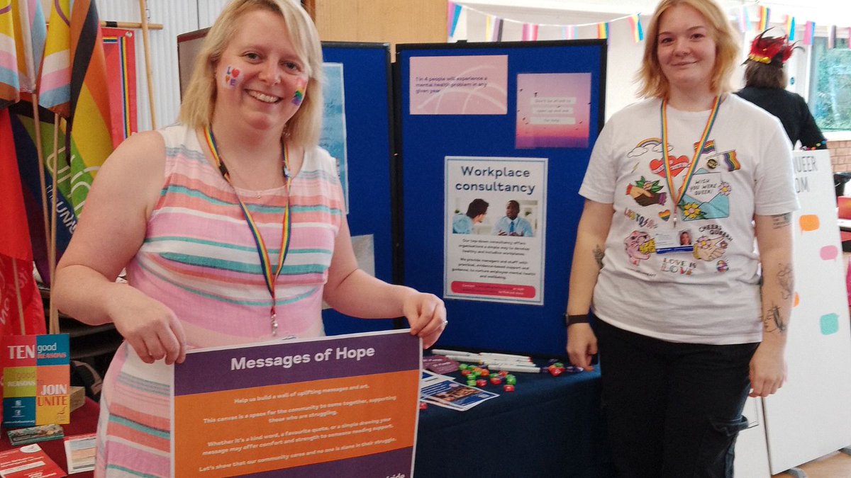 We're proud to have attended the first Fenland Pride, where we discussed STOP Suicide and shared messages of hope.