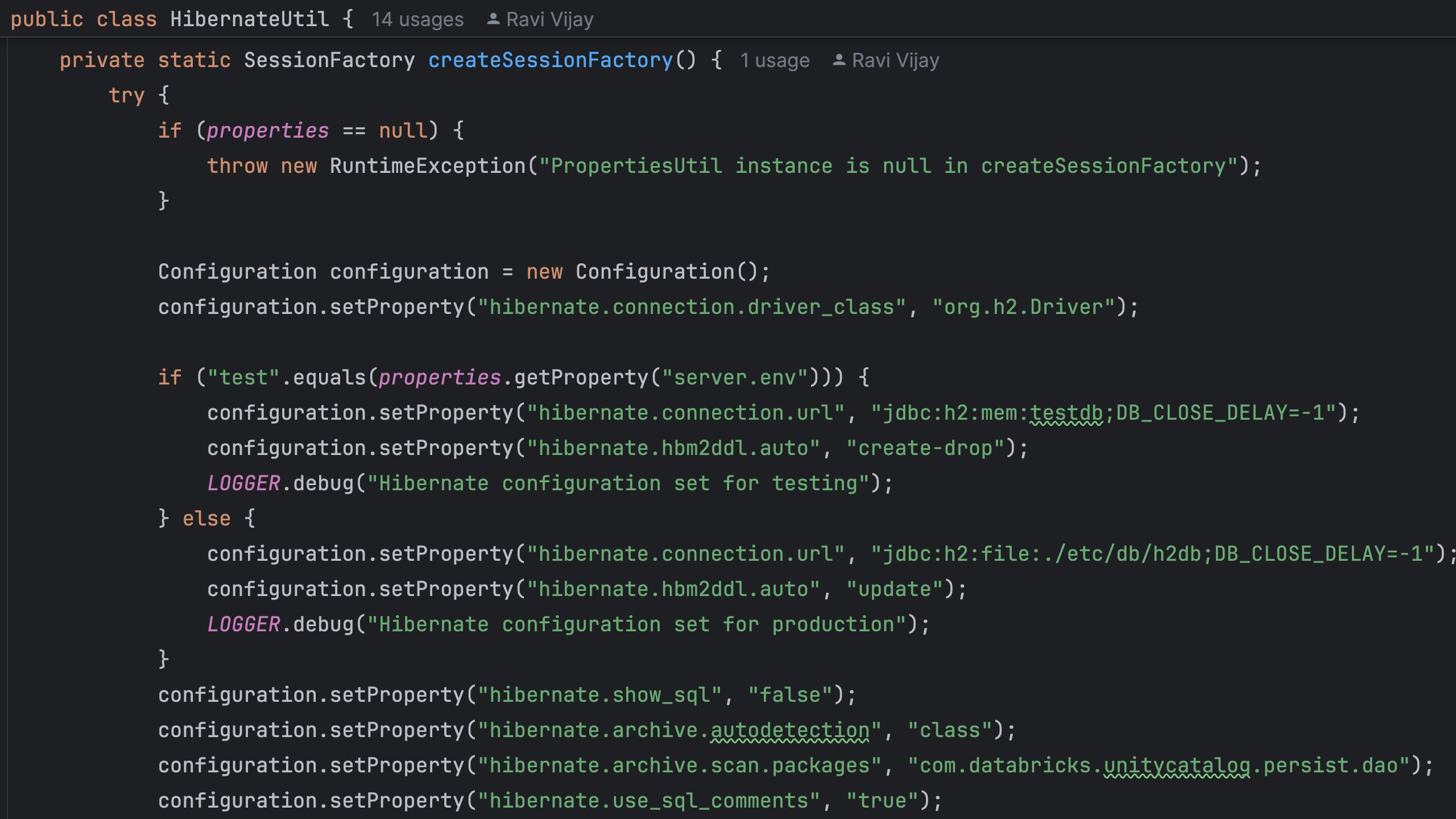 Hibernate auto update deals
