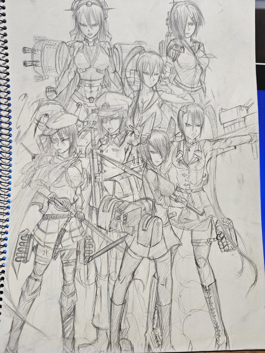 高校生の頃の落書きノート見つけて戦慄してる 