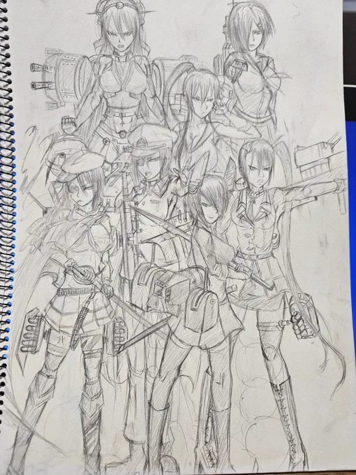 高校生の頃の落書きノート見つけて戦慄してる 