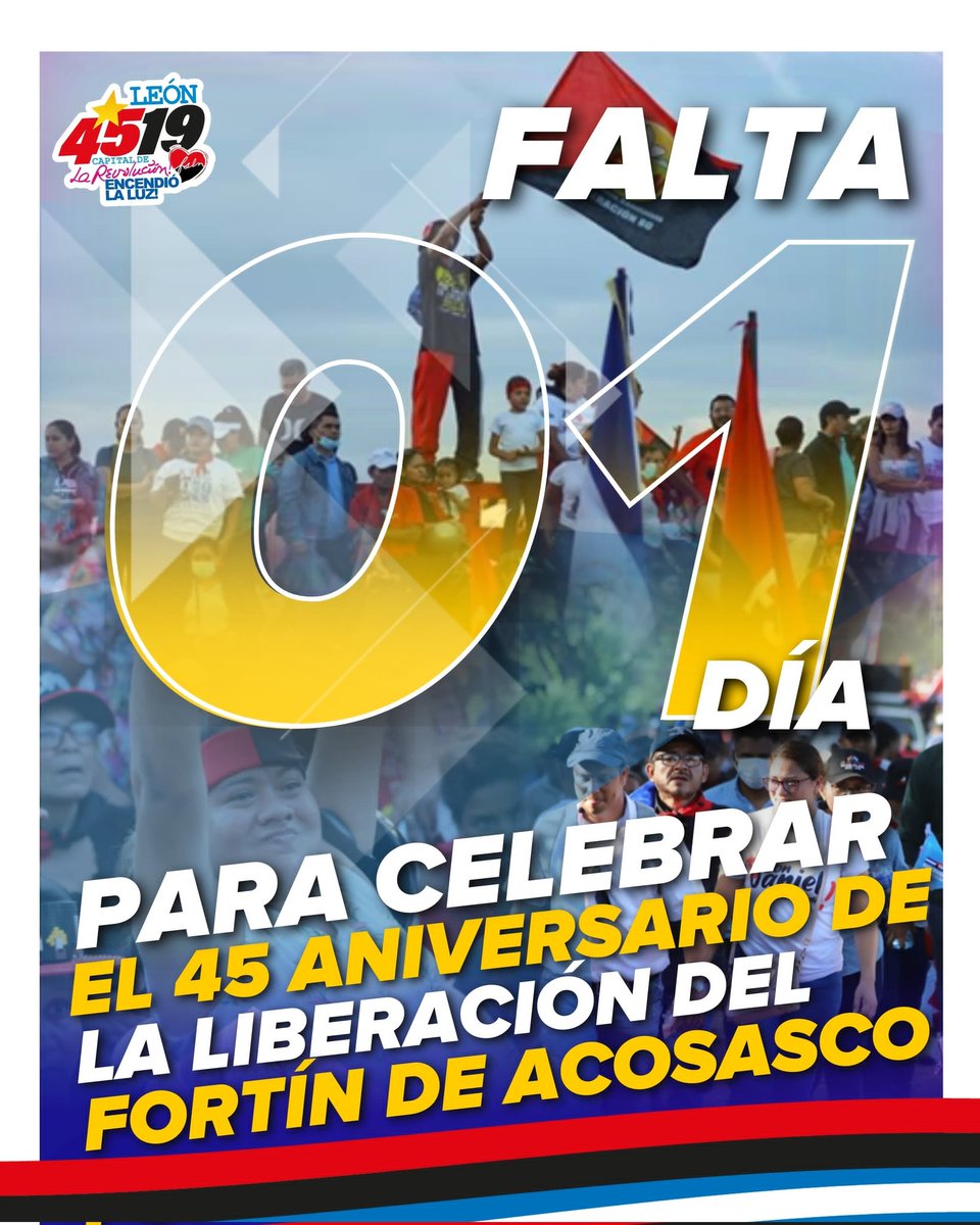 #4519SiempreMásAllá  a punto de celebrar con alegría ❤️🖤 la liberación de León y honrar ✌️a todos los héroes y martires que hicieron posible este triunfo #UVDenisSilva #LeonRevolucion
