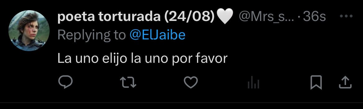 ElJaibe's tweet photo. @Mrs_stardustt No que la uno? https://t.co/8YCW38HUmR