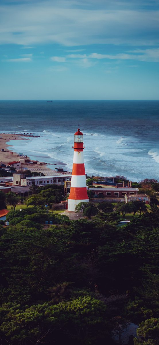 Con ustedes… El faro de Mar del Plata 🚁