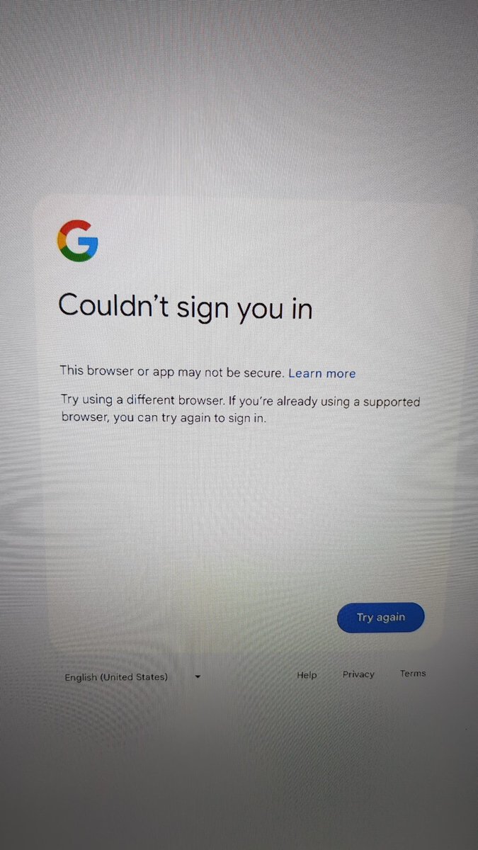AdamtheCAPTN's tweet photo. @Veeps please help! Can't log into iOS app with my Google credentials. Already purchased a sub with this account. Following error shows up when attempting to login. https://t.co/pTXDoZpRwu