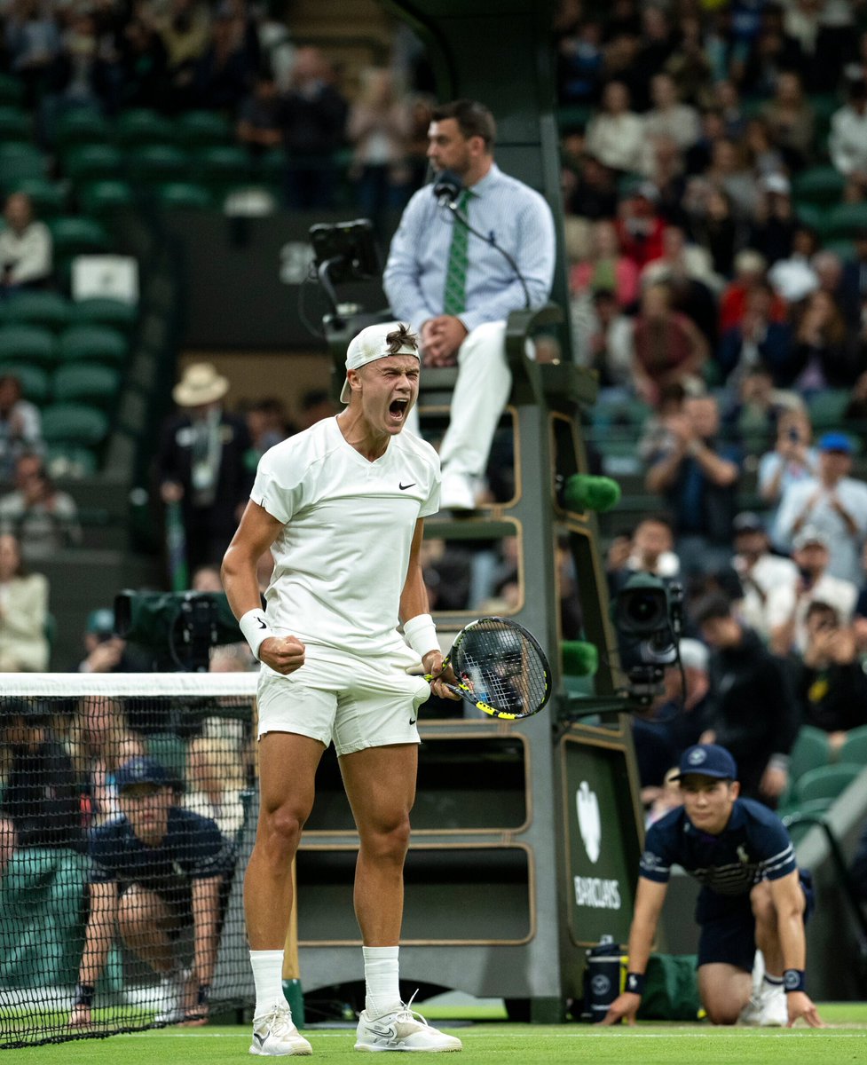 Happy to get the win ⚔️🌱 love the support. See you for more on Monday #Wimbledon2024