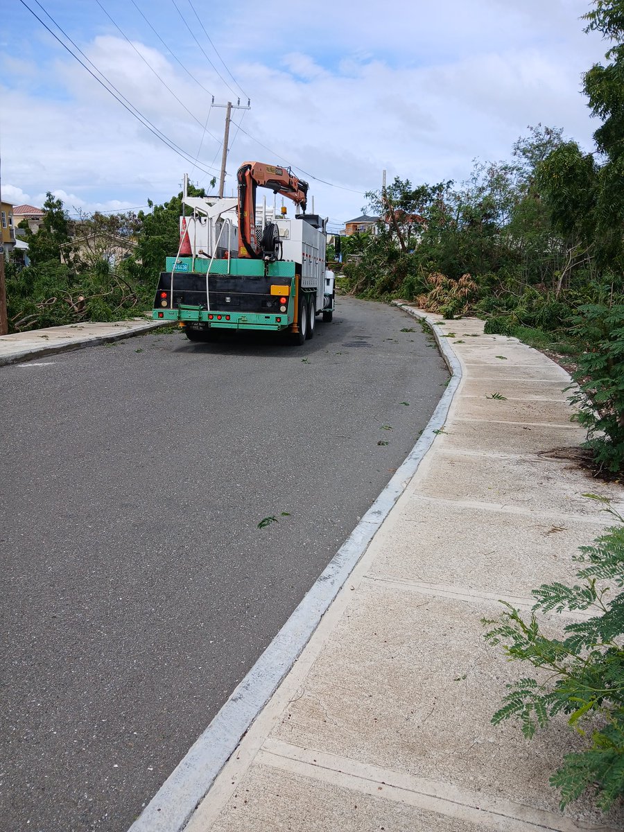 rohanpowellJA's tweet photo. #BerylChronicles @myJPSonline undertaking much needed tree cutting, as part of measures to restore power to #Hellshire Glades and its environs. #Thankful to the JPs team. @winsomecallum @MSETGovJM https://t.co/iAoqLnt0kA