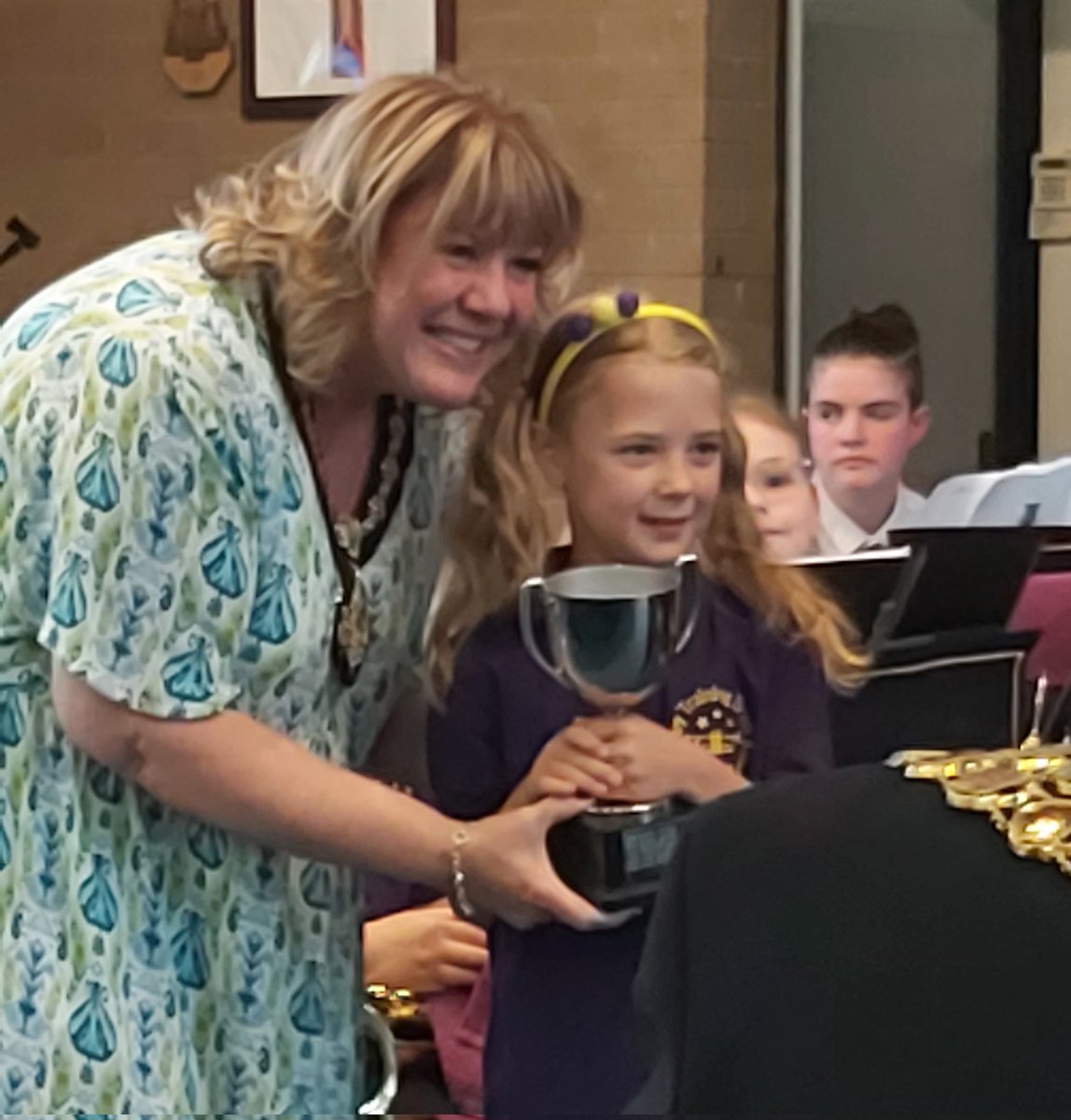 What a brilliant Awards Evening it was! Congratulations to our Training Band Award winners:
Shirley Holmes Memorial Trophy for Most Outstanding Training Band Member- Ember 🎶
Dean Mowers Trophy for Most Promising Young Performer - Kaylee 🎺