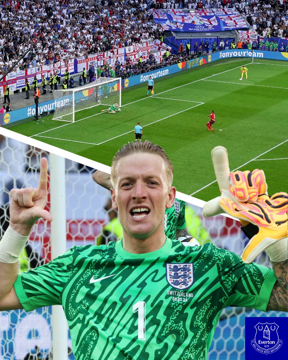 Jordan Pickford has saved four of the 14 penalties he has faced in shootouts at major international tournaments. 💪

That's twice as many as all other <a href="/England/">England</a> goalkeepers combined between 1990 and 2012 (2 out of 36). 🤯