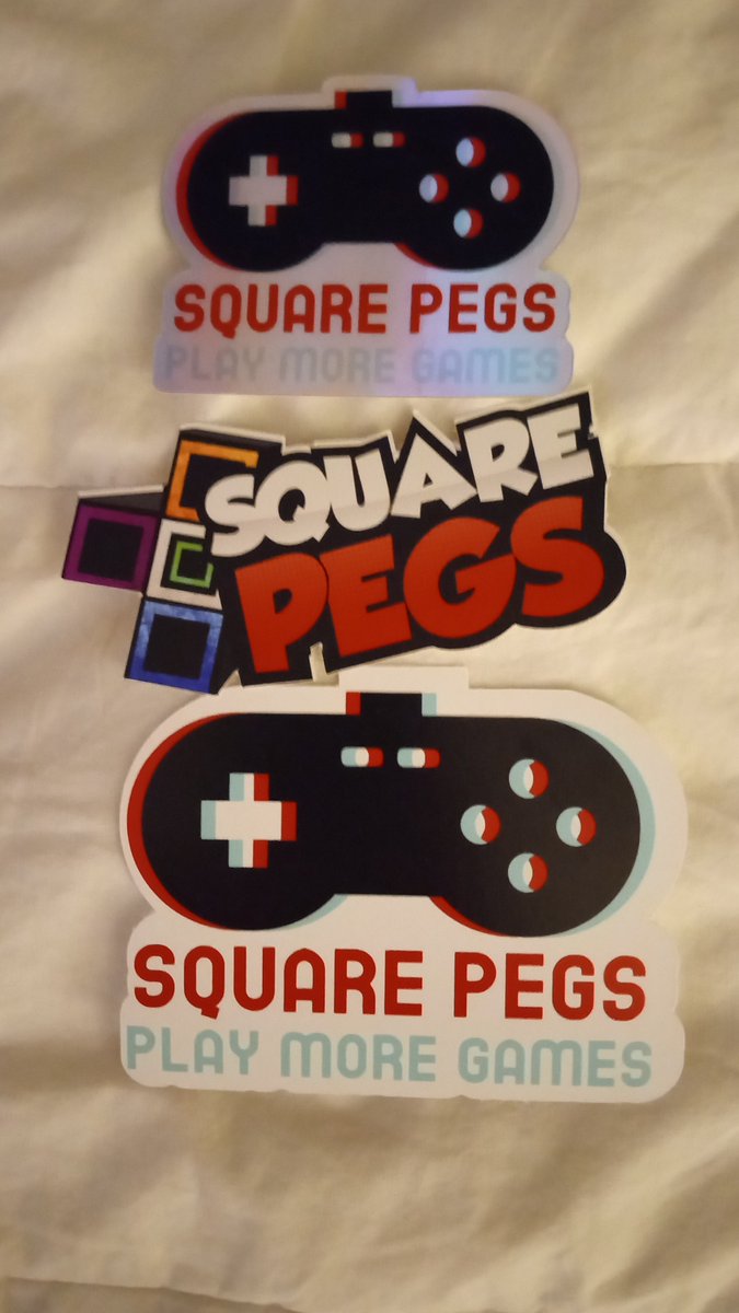 GonzoJoe007's tweet photo. Son and I got to meet @YTSquarePegs today and he was so nice. It was fun to meet him after watching his YouTube channel grow from the beginning. I even got these awesome stickers. 😁 https://t.co/lFSoWBf0IT