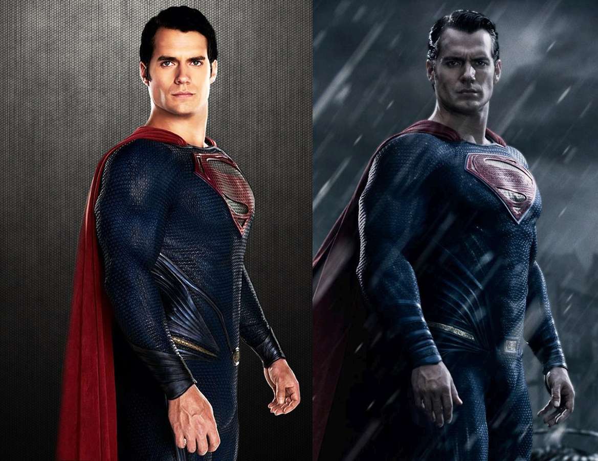 I love the Man of Steel Costume (genuinely) but it always cracks me up how  every design change in the BvS and JL makes it look like Clark is about to  burst, image size:1169x902