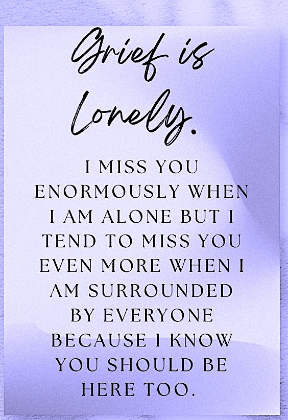 AcademyofGrief's tweet photo. It can be very lonely journey 
#grief https://t.co/87UbVniy7w
