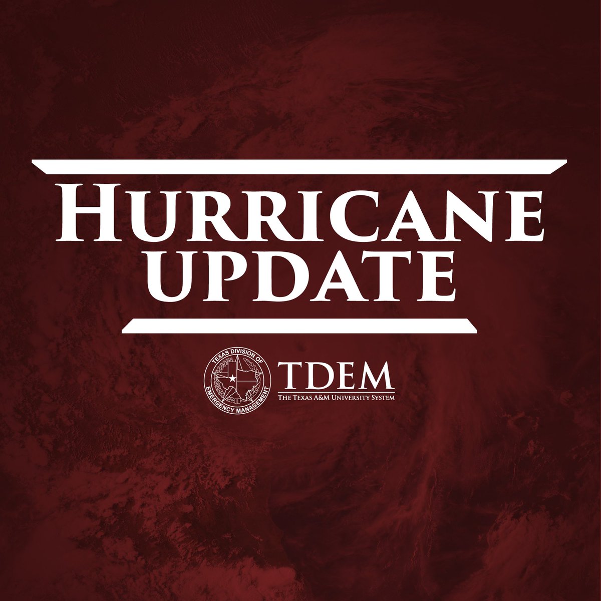 Time is running out to make final preparations ahead of impacts from #Beryl, which is expected to make landfall on the Texas coast as a hurricane.

📋Make A Plan
🎒Prepare Your Emergency Supply Kit
📺Stay Informed

Beryl Resources for Texans: tdem.texas.gov/beryl

#txwx