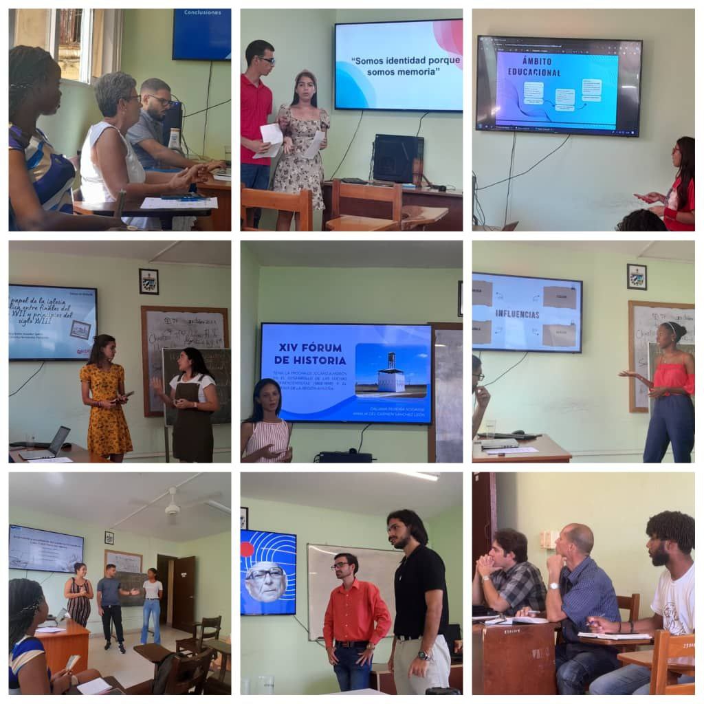 IsriComite's tweet photo. Durante las dos últimas tardes, las aulas del @ISRICuba acogieron a los estudiantes que participaron en el XIV Fórum de Historia, dedicado a la historia de Cuba🇨🇺

Agradecemos las recomendaciones de los miembros del jurado de cada comisión ! https://t.co/cRsx2FLzvq