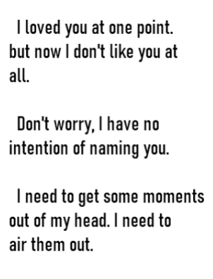 nedjorts's tweet photo. An Open Letter To My Ex: Crap Off

Moments from a past relationship I want to get out of my head. If I get any messages from this ex about this I will not respond. It's not worth it. 

The physical piece is titled Fix It Yourself.

Read the full zine here: https://t.co/ewL5lsaDp7 https://t.co/N3co9mv8kV