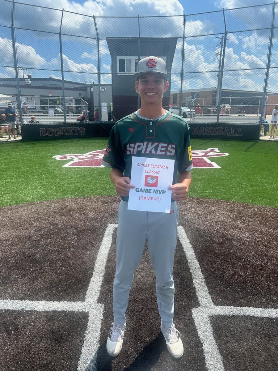 SPIKES 16U Summer Classic  Game 7 MVP
Gavin Addis T Town HS