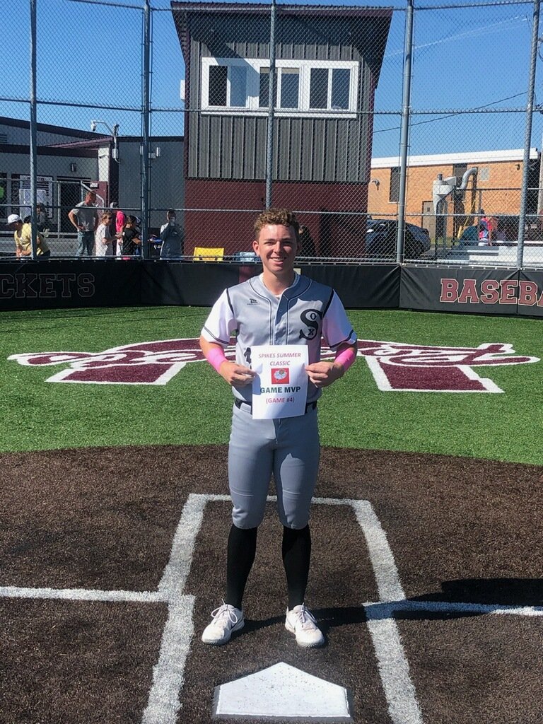 Spikes 16U Spikes Summer Classic Game 4 MVP
Jacob Waugh Tuscola HS
