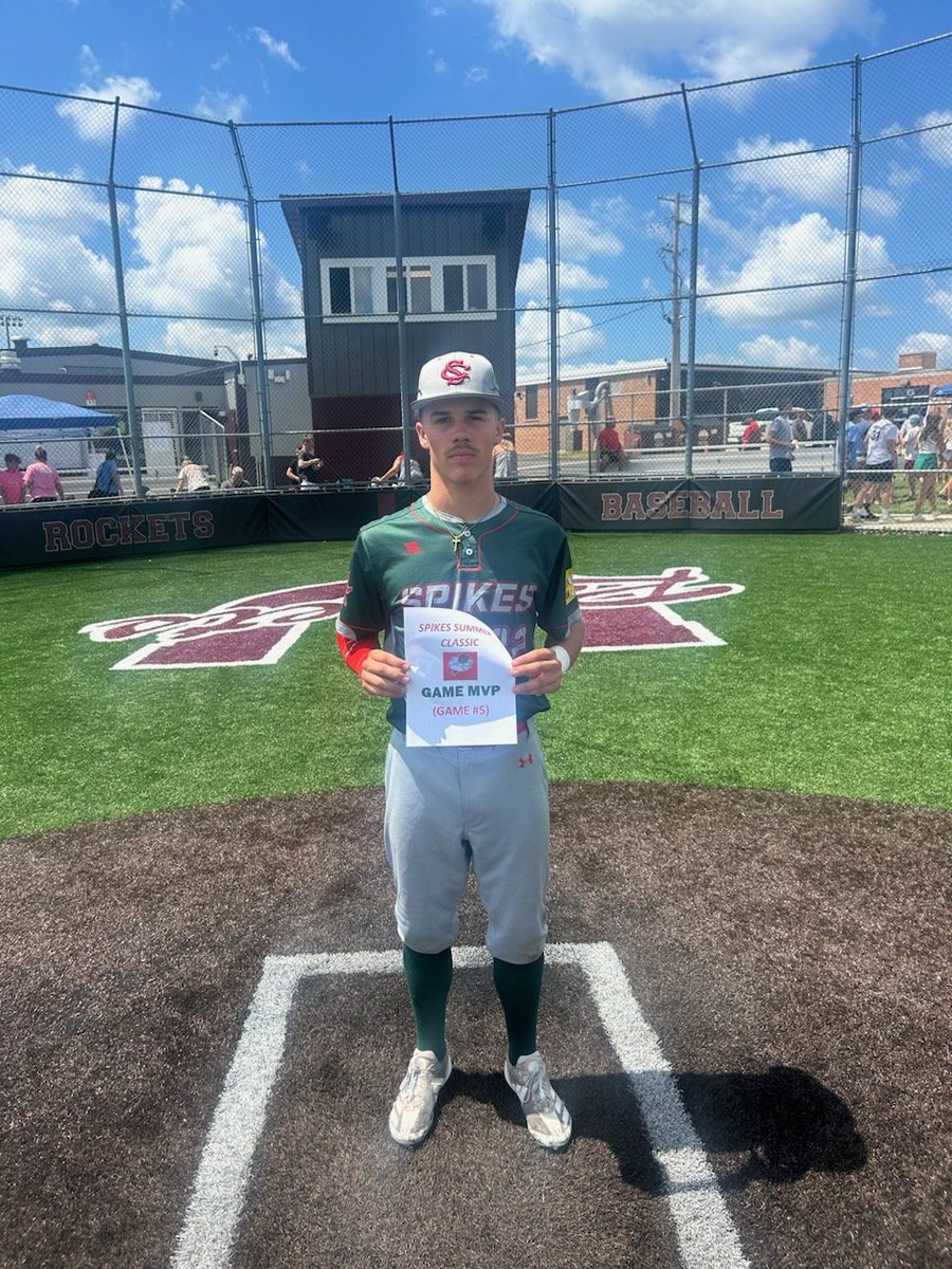 Spikes 16u Summer Classic Game 5 MVP
Brayden Henry Unity HS